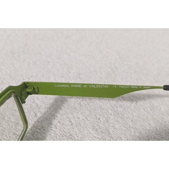 Vintage Lunettes Anne et Valentin Truman B 49 Eyeglasses Green Titanium Frames main image 10